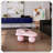 Cloud Shaped Low Coffee Table With Ball Legs For Living Room
