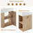 21.6" Floating Bathroom Vanity with Ceramic Basin