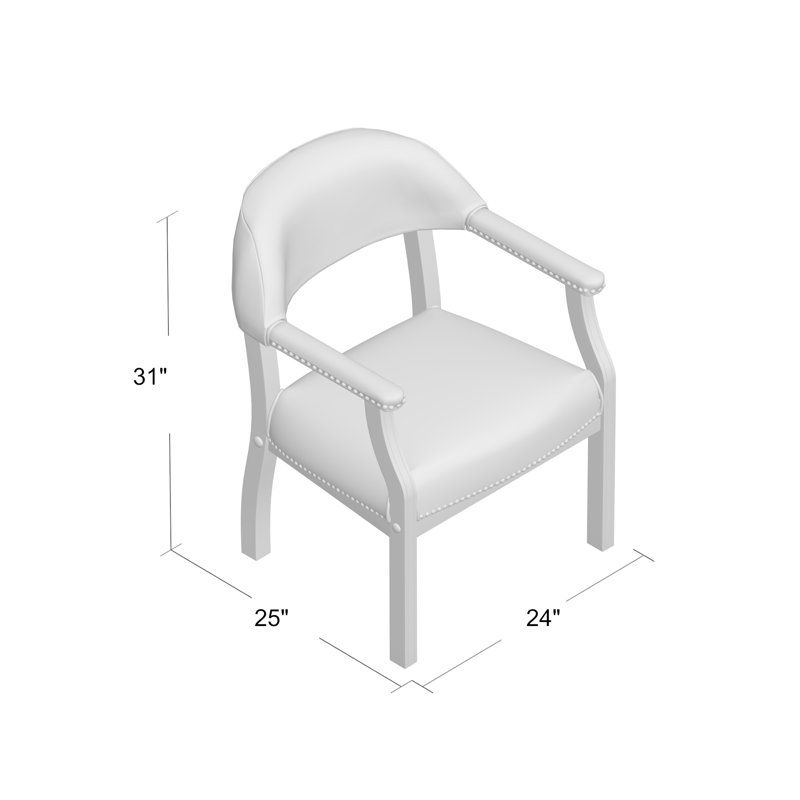 Chaise avec accoudoirs en tissu Nichael, Bourgogne, Inclus