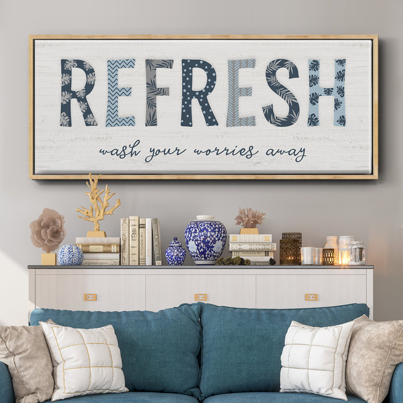 Refresh - Toile encadrée, H 8 po x l 20 po