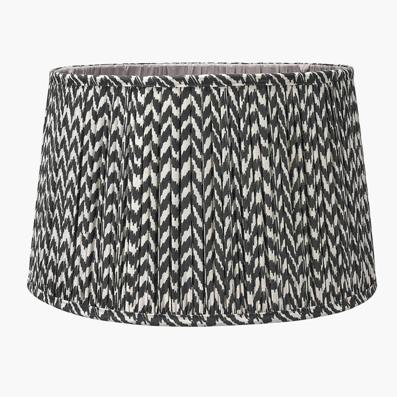 Mio Cotton Empire Lamp Shade ( Uno ), Black, 24.5cm H x 40cm W x 40cm D