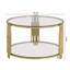 Table basse moderne en verre 31,5 po-878807968
