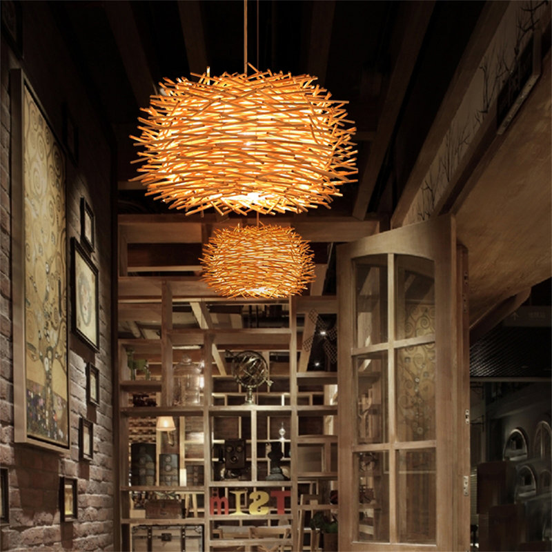 Dalhart - Light Natural Lantern Pendant, 9.06" x 15.75" x 15.75"