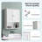 26 in. W x 30 in. H Wall Bathroom Cabinet Over The Toilet Storage-611328126