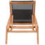 Chaise de patio en teck avec coussins-86506432