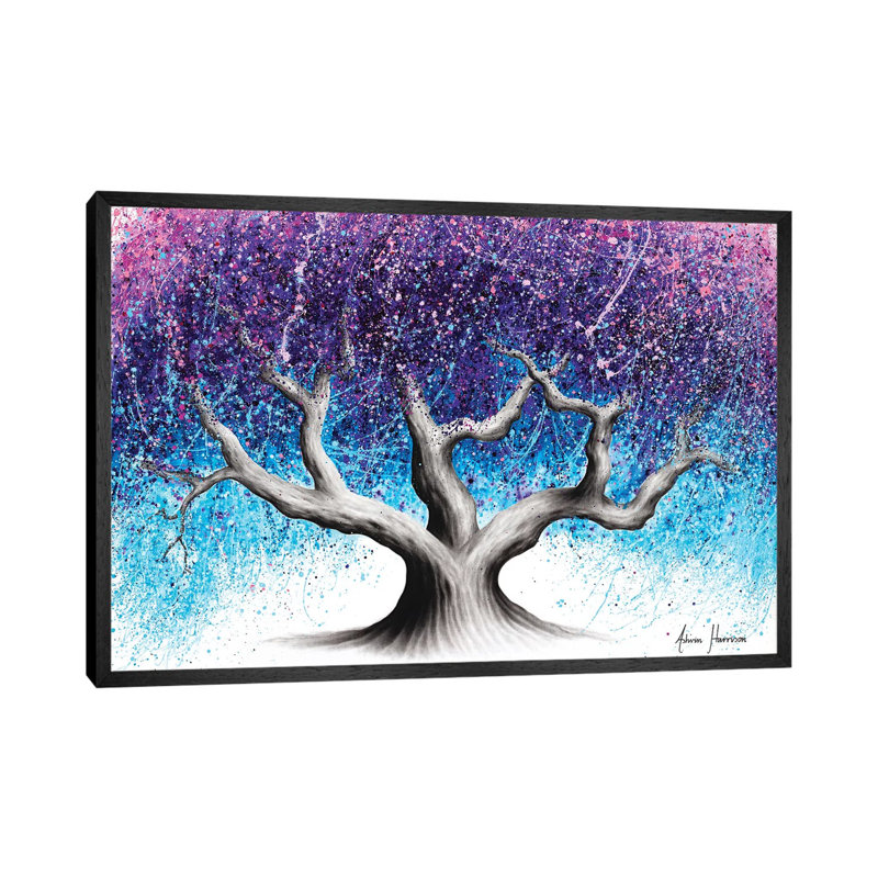 Midnight Dream Tree by Ashvin Harrison - Print on Canvas, Black Framed, 101.6 cm H x 66.04 cm W