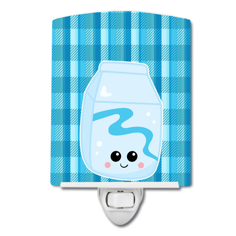 Plaid and Milk Ceramic Night Light