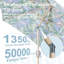 Parasol de marché avec manivelle 108 po Anegla