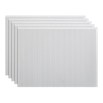 FASÄDE Rib Decorative Vinyl Backsplash 15 sq ft Kit