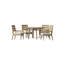 Algarve Outdoor 5 - Piece Teak Dining Set with Cushions-1672190159-1628384764