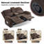 Causeuse inclinable avec massage et chauffage - Causeuse inclinable manuelle avec console pour salon, bureau, cinéma maison-1364279478