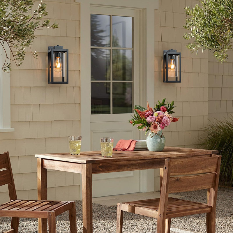 Matte Black 28.5cm H Outdoor Sconce