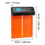 Porte de poulailler automatique, porte de poulailler à pile avec minuterie et réglage manuel, sécurité anti-pincement, alliage d'aluminium durable, ouvre-barrière Chick Run avec fermeture étanche, orange
