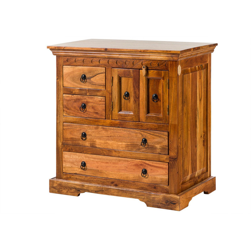 Oxford Solid Wood 87cm W 4 - Drawer Chest of Drawers