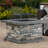 28" Square Magnesium Oxide Fire Pit - Fiberglass Reinforced Cement Design, Iron Feature, Easy Assembly With Tools & Instructions, Stone Gray Color, Improves Appeal Of Your Outdoor Area, Ideal For