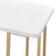 White & Gold Finish Writing Lagena with Spacious Work Surface and Elegant Design for Modern Home Offices.