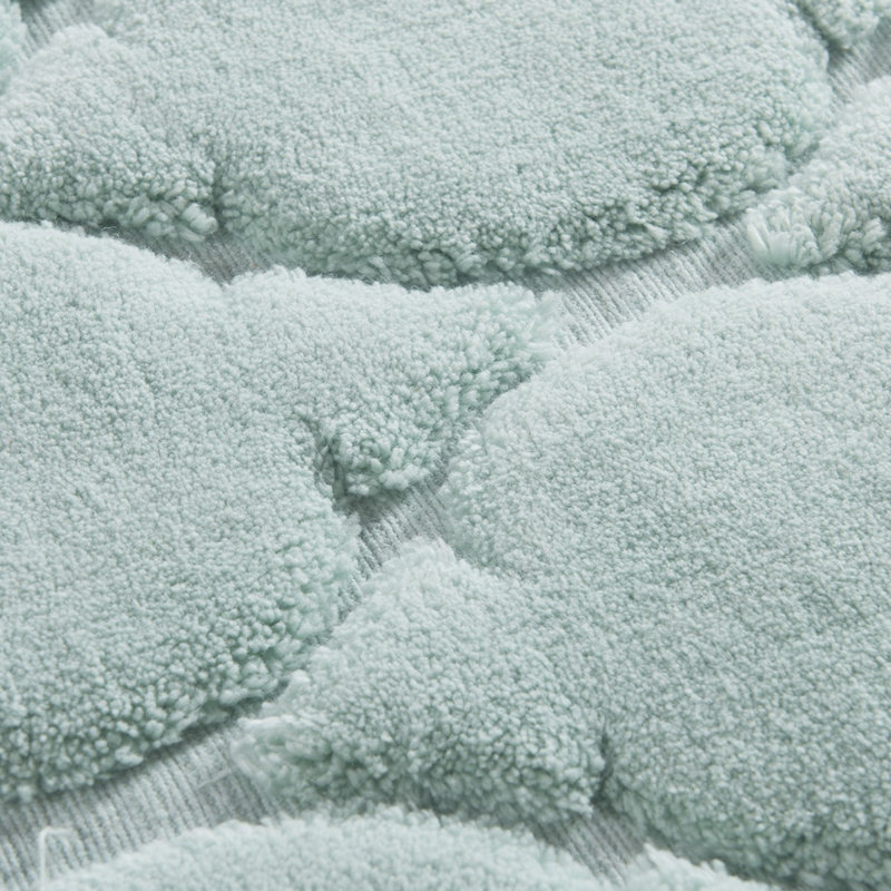 Ensemble de tapis de bain luxueux en coton (2 pièces), écru | Antibactérien, antidérapant sous la surface | Dimensions: 19,7 po x 23,6 po et 23,6 po x 39,4 po | 100% coton, 1,76 lb / yd², lavable à la machine (30 ° C), parfait pour la maison et le spa
