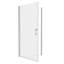 Porte de douche pivotante universelle à ouverture de 1 3/8 po avec verre trempé de 1/4 po et finition chrome poli-123810705