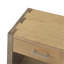 Table de chevet en bois, table de chevet de couleur naturelle et grise-278226215