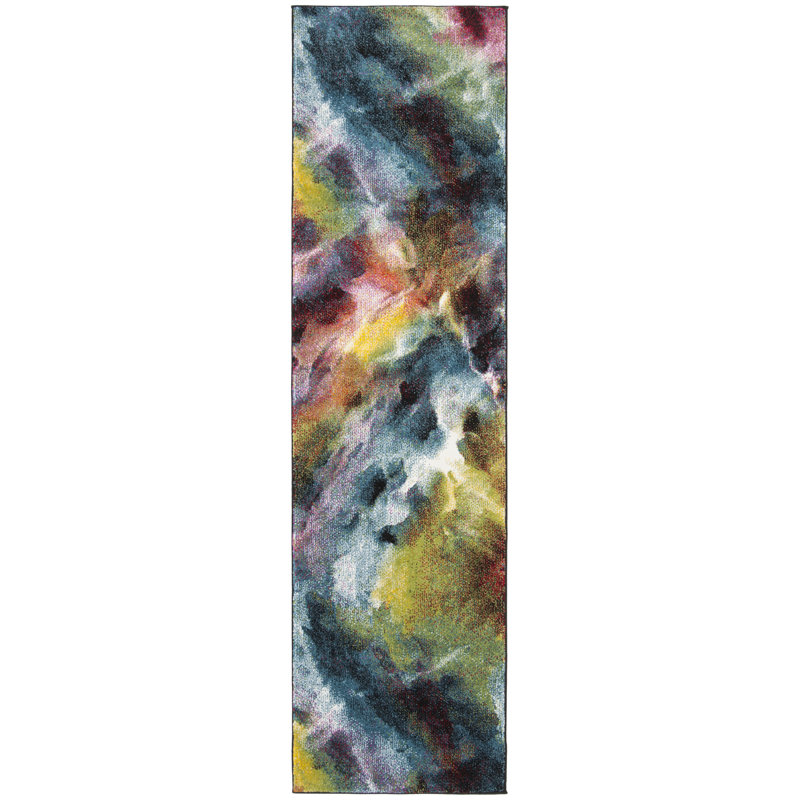 Acton Performance Abstract Rug, Runner 2'3" x 6'