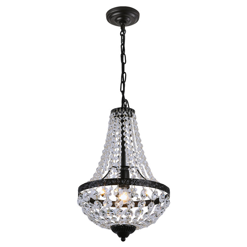 1 - Light Chandelier, Black