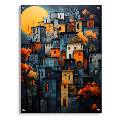 Giddings - City Buildings Acrylic Wall Art