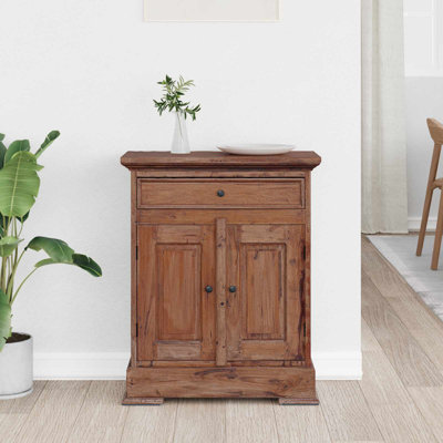 Solid Wood Rectangle Accent Cabinet