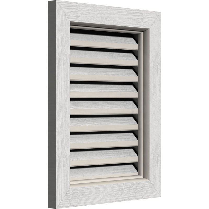 Évent vertical à pignon vertical en bois, H 23 po x l 35 po (OB : H 18 po x l 30 po)