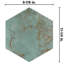 Zinc Hex 10" x 11" Porcelain Wall and Floor Tile