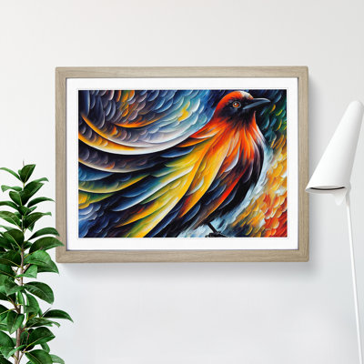 Crow Bird Vol.3 Abstract - Framed Print
