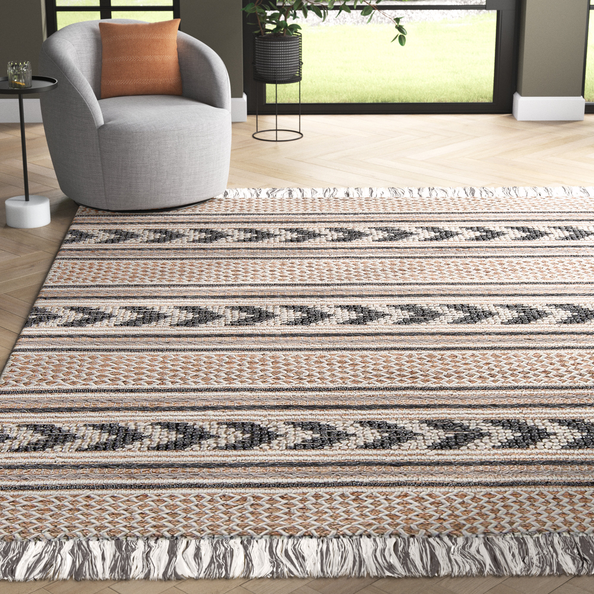 Alberta Rug, Rectangle 3'9" x 5'9"