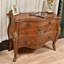 Console brun foncé en bois manufacturé