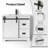 Brigham 36" Modern Farmhouse Bathroom Vanity With Anti-Shock Sink Top, Faucet and Drain, Hand Paint,  EPA Certified-1567463098