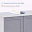 Under Sink Bathroom Storage Cabinet with U-Shape Cut-Out