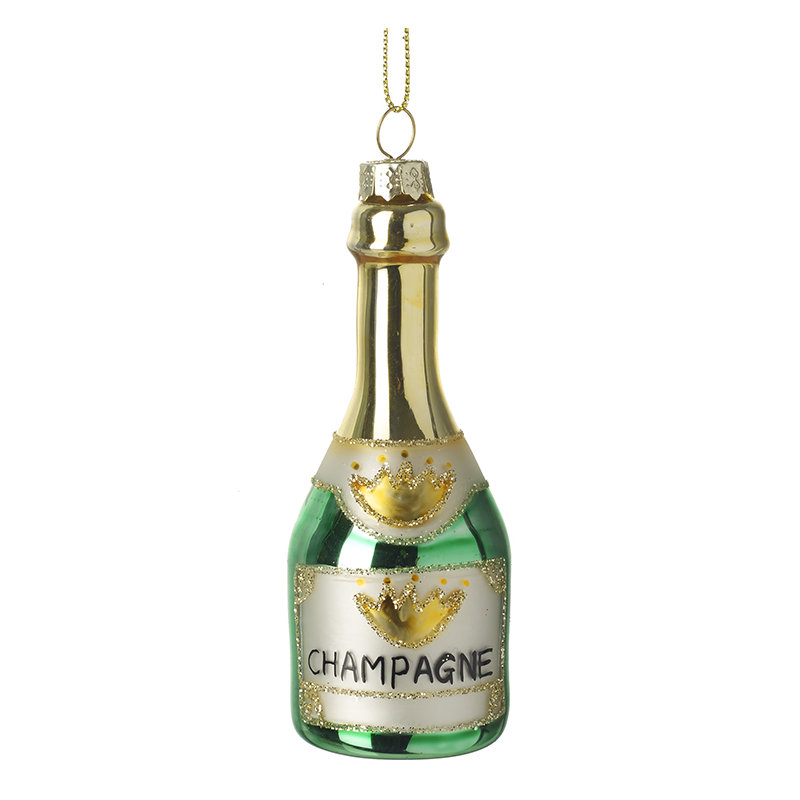 16cm Glass Holiday Shaped Ornament