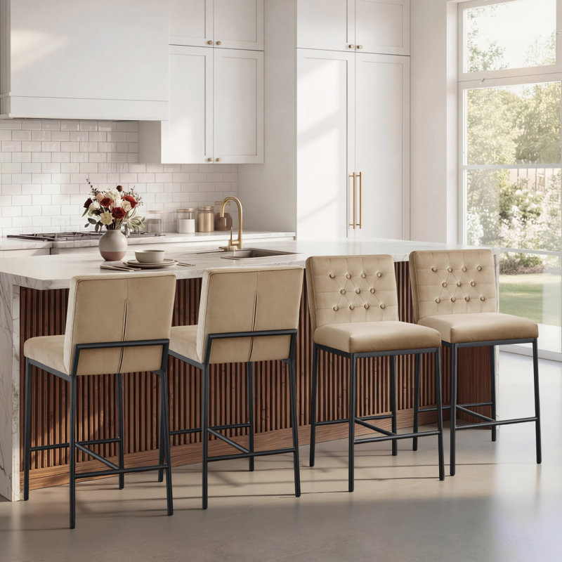 Tabouret de comptoir Modern, Caramel