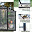Serre - Panneaux en polycarbonate et rouille en aluminium pour l'extérieur-115808154