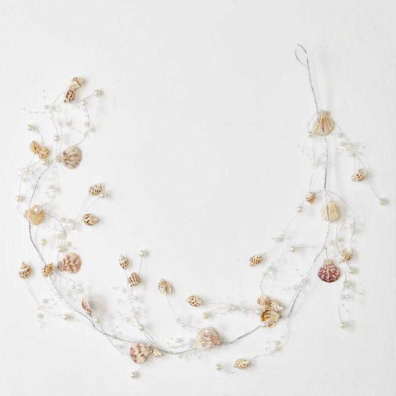 48" Beach Decoration Sea Shell And Pearl Garland