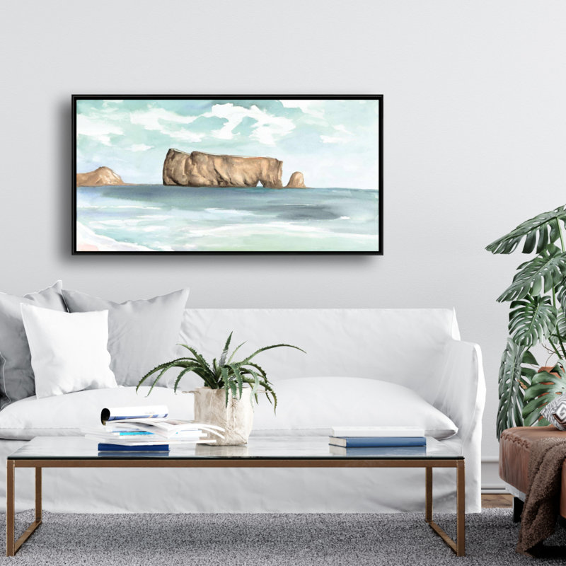 Rocher percé - 24"x48" Framed canvas