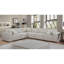 Canapé modulaire en lin avec coussins de dossier modulaires 127,5 po Derek-471519304