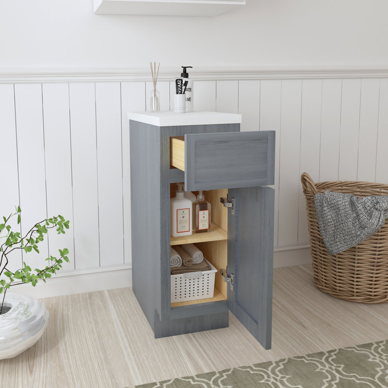 Base de meuble-lavabo simple 12 po seulement, Argent