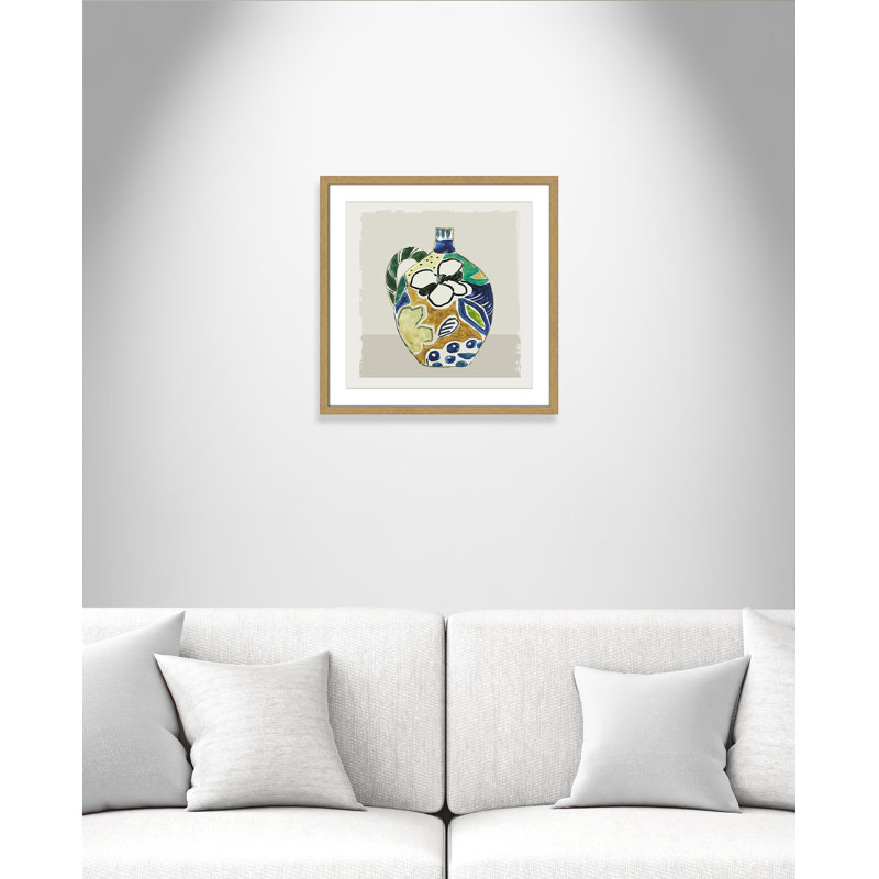 Vase Picasso par Aimee Wilson - reproduction de cadre photo sur papier, H 17 po x l 17 po x P 0,75 po, Naturel