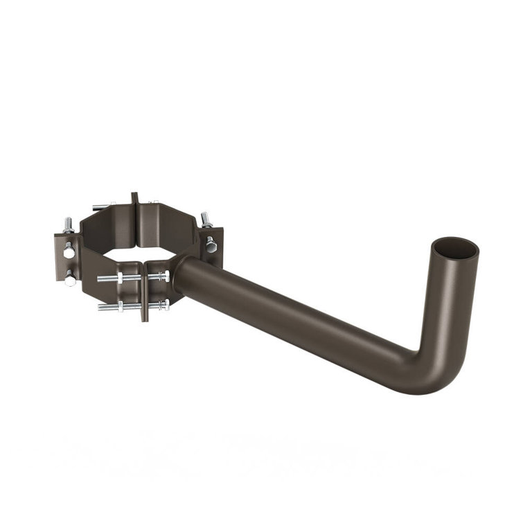 One Arm Wrap Around Bracket For 7" - 10" Wooden Poles Mount