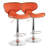 Makadi Swivel Upholstered Adjustable Height Counter Stool