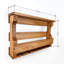 Marquand 8 Bottle Solid Wood Wall Mounted Wine Bottle & Glass Rack-1657206952