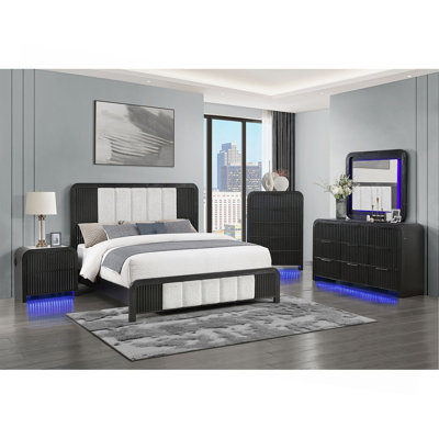 Beverly Black And White Bed