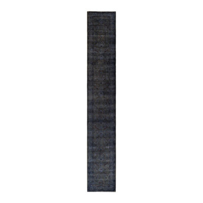 Tapis unique noué à la main Holsworth - gris