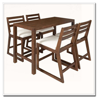 5-Piece Rustic Patio Bar Set