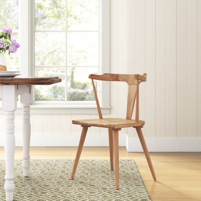 Agata Solid Wood Slat Back Dining Chair