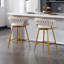 Upholstered Swivel Counter Stool-501191425